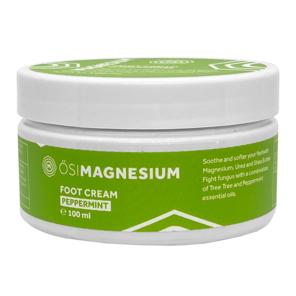 ŐSIMAGNESIUM Foot Cream- 3.38oz for dry, cracked heels and foot cramps
