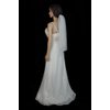 Bridal Veil Diamond (Off) White 2 Tiers Elbow Length Edge Trimmed with Beads