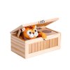 Gadpiparty Dont Touch Useless Box Wooden Useless Box Toy Tricky Toys Funny Tiger Box Toy Leave Me Alone Decorative Machine Tiger Toys for Kids Friends Home and Office Desk