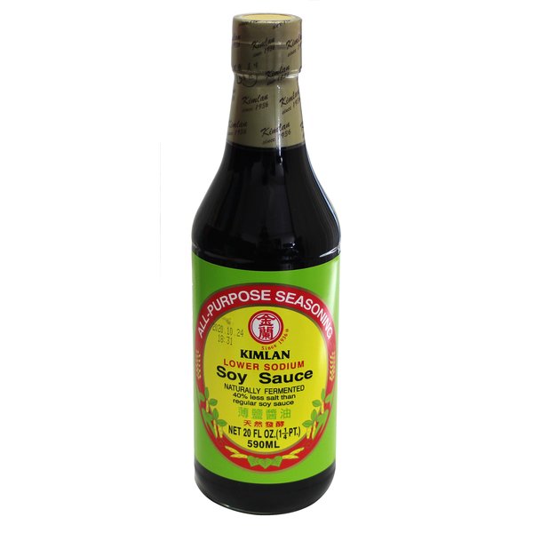 Kimlan Soy Sauce Low Sodium, 20 oz