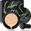 Air Cushion CC Cream Mushroom Head Foundation, Moisturizing BB Cream Makeup Long Lasting Matte Concealer (Natural)