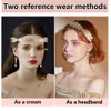 AHONEY 15 Pieces Greek Goddess Costume Women Toga Gold Headband Leaf Bridal Crown Bracelet Pearl Earrings Hair Pins Gold Accessories for Women