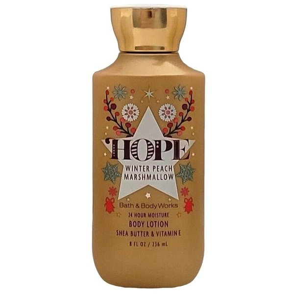 Bath and Body Works Super Smooth Body Lotion Sets Gift For Women 8 Oz (Winter Peach Marshmallow)