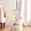 Andiker Cat Wand Toy, 35 in Long Flexible Stick with Cute Fish Shape Bell Wand Refill Cat Fishing Pole Toy Interactive Cat Toy for Indoor Cats Kittens to Pounce Chase Keep Fit (Yellow)