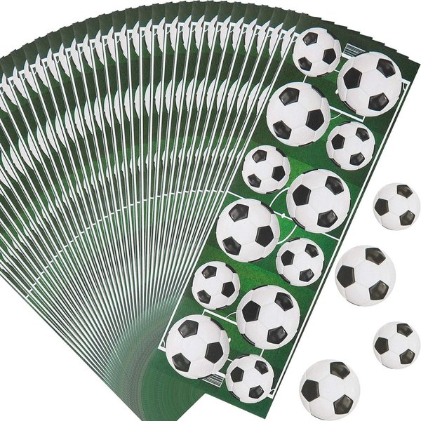 Outus 600 Pcs Sport Football Stickers Self Adhesive Baseball Stickers Soccer Stickers Volleyball Stickers Sheet for Sport Theme Party Reward Scrapbooks Cards DIY
