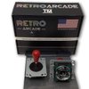 Arcade Joystick with Red Top, Switchable from 8-way to 4-way operation
