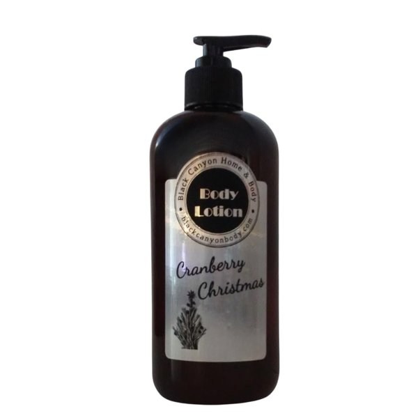 Black Canyon Cranberry Christmas Scented Luxury Body Lotion with Lanolin and Jojoba Oil, 16 Oz