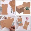 150 Pcs Hair Clip Display Cards with 150 Pcs Self- Seal Bags, Hair Bow Holder Cards Rectangular Hair Barrettes Jewelry Display Holder Brown Paper Cardboard for Hair Accessories Display and Organizing