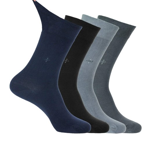 Diabetic Dress Socks Comfortable Soft - Men Women - Non constricting to Ease Circulation Neuropathy Maternity (Mixed 4 Pairs)