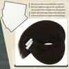 Sunny Hair Tape in Extensions Straight Skin Weft Tape in Hair Extensions Invisible Tape in Hair Extensions Human Hair 20Pcs Hair Extensions Real Human Hair Darkest Brown 18inch