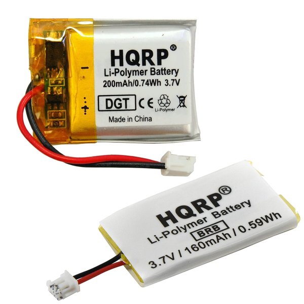 HQRP Battery Kit Compatible with Sportdog SAC54-13735 FieldTrainer 425, 425S, SD-425, SD-425S, SR-225, SR-225S Field-Trainer Remote Controlled Dog Training Collar Receiver Transmitter SAC54-13734