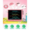 KOKODI 12 Inch LCD Writing Tablet with Anti-Lost Stylus, Erasable Doodle Board Colorful Toddler Drawing Pad, Car Travel School Games Toys for 3 4 5 6 7 8 Kids, Birthday Gift for Girls Boys Adults Pink