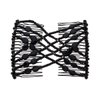FXQHAN 3 Pieces Magic Hair Comb Elastic Beaded Hair Clips Women Bride Double Slides Stretching Hairpins Combs for Popular Hairstyles