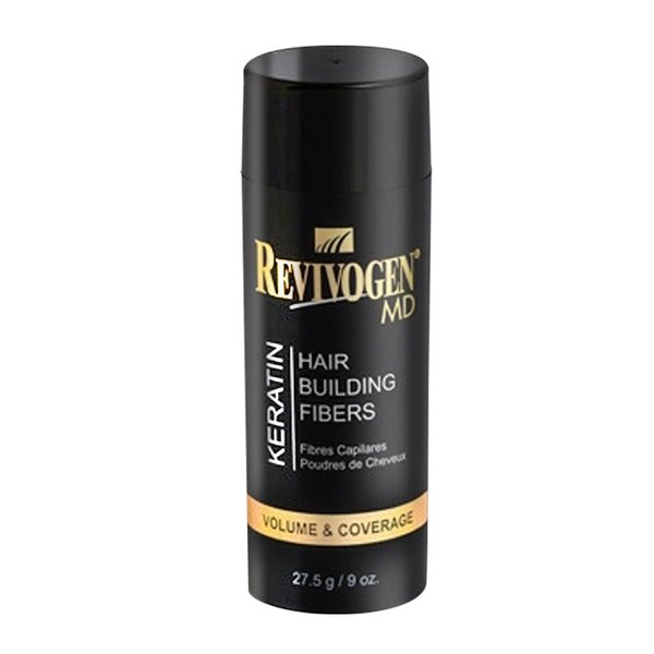 Revivogen MD Keratin Hair Building Fibers, Black, Unscented, 0.9 oz.