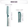 VOCOSTE Portable Folding Hair Comb, Travel Portable Folding Mini Hair Comb, Travel Small Foldable Hair Brush Hair Comb for Curly, Wet, Dry, Long Hair, Green