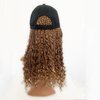 GUOJIAN Goddess Box Braids Braiding Hair Baseball Cap Hat Wig Bohemian Curly Ends Box Braids Hat with Braided Box Braids Hair Extensions for Black White Women Synthetic Braids Hat Wig(16inch, M30/27)