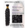 Human Braiding Hair Water Wave Bulk Human Hair for Braiding 1 Bundle 100g 16 Inch No Weft 10A Brazilian Virgin Curly Human Hair Extensions for Boho Braids Wet and Wavy Human Hair Braiding Hair