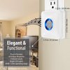 Fosmon WaveLink Wireless Door Chime with 500 Feet Range, 58 Tunes, 5 Volume Levels & LED Indicators for Home/Business/Office (1 Receiver + 2 Sensors)