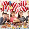 6pcs Sweet Candy Balloons Red Candy Foil Balloons for Candyland Children's Birthday Party Decorations
