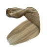 Clip in Hair Extensions,Ash Blonde Balayage Blonde Hair Extensions Real Human Hair Clip ins,18 Inch 7 Pieces 70G Double Weft Hair Extensions Human Hair Clip ins Extensions