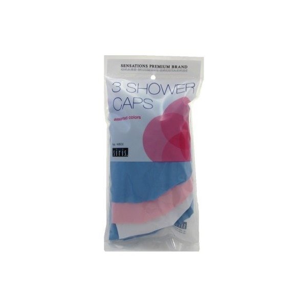 Siris 3 Shower Caps Assorted Colors