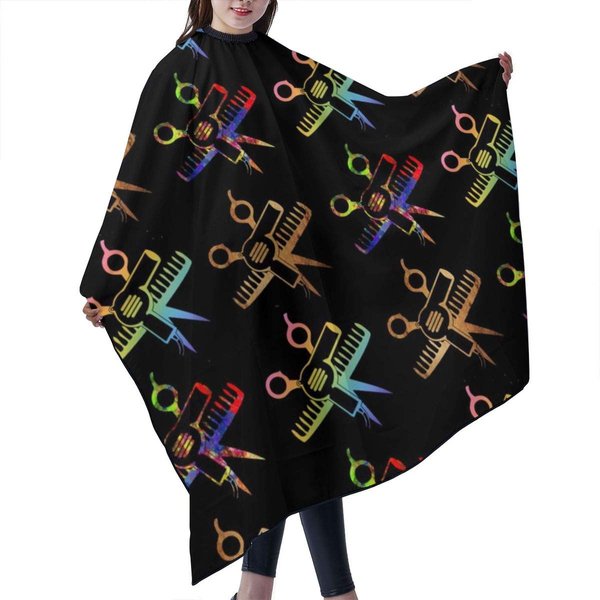 Colored Tools Barber Cape Haircut Capes Salon Hair Cutting Capes Personalized Apron Hairstylist Hairdressing Cape 55 X 66 in