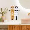 MewMix Cat Hand Towels for Kitchen Bathroom - Cute Easter Cat Decor Gadgets - Hanging Soft Absorbent Hand Face Towel - Funny Birthday Housewarming Holiday Unique Gifts for Women Mom Lady Cat Lovers