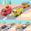 LYROYREG Flip Racers Transformable Cars Dual-Design Toy Cars Pull Back Vehicle Playset Flip Racers Transformable Cars Kiddie Corner,Gifts for Toddlers Birthday Stuffers Creative (Hh)