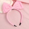 Valentine's Day Headbands Pink Bow Headband Headdress for Women and Girls, Fashion Cute Hairband Big Bowknot Hair Hoop Perfect Hair Accessories for Holiday Party Supplies Gift 1Pcs