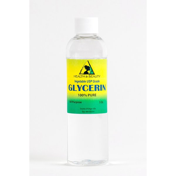 Glycerin Vegetable Oil USP Grade by H&B Oils Center Natural Fresh 100% Pure 5 oz