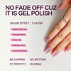 Kliveco 30Pcs Pink Aurora Cat Eye Press on Nails - Handmade Soft Gel Fake Nails with Glue | Semi-Transparent, Short Square Stick On Nails, Reusable & Fit Perfectly | 15 Sizes - 30 Nail Kit