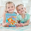 AEAHALY Sticker Book Crafts for Kids Ages 4-8 Paint by Sticker Kids Reusable Sticker Book for Toddlers Boys and Girls Birthday Gifts Party Favor, Travel Activity Book Set for Learning, 3 Pack