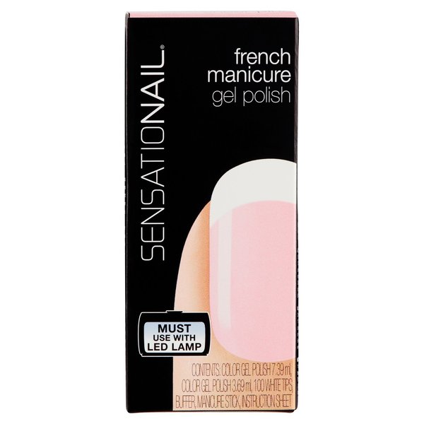 SensatioNail Color Gel Polish, French Manicure, Sheer Pink 71634