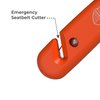 Swiss Safe 5-in-1 Car Safety Hammer, Emergency Escape Tool with Car Window Breaker and Seatbelt Cutter, Orange