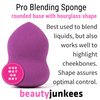 Beauty Junkees Makeup Sponge Blender – Purple Pear Foundation Makeup Blender Sponge, Liquid Cream Powder Blending Sponges, Make Up Applicator, Cosmetic Blenders, Wet Dry Beauty Sponge, Latex Free