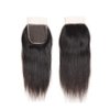 Straight Lace Closure Human Hair 4x4 HD Lace Closure 10 Inch Unprocessed Brazilian Virgin Hair Lace Frontal Free Part Closure 100% Human Hair Extensions for Black Women Pre Plucked Natural Black