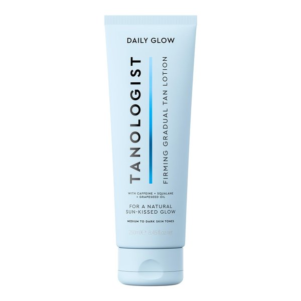 Tanologist Firming Daily Glow - Medium/Dark - Toning & Firming Gradual Tan Lotion - Natural, Sun Kissed Glow - Daily Tanning Lotion with Caffeine, Squalane & Grapeseed Oil - 8.45 fl oz