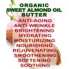 Botanical Beauty Organic SWEET ALMOND OIL BUTTER Pure Natural Virgin Unrefined RAW 4 Fl. Oz.- 120 ml for FACE, SKIN, BODY, DAMAGED HAIR, NAILS.