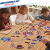 ReliThick 1153 Pcs 4th of July Arts and Craft Kits for Kids DIY Patriotic Craft DIY Star Ornament Patriotic Star Ornaments Decoration Red White Blue Glitter Star Stickers Craft Classroom Home Activity