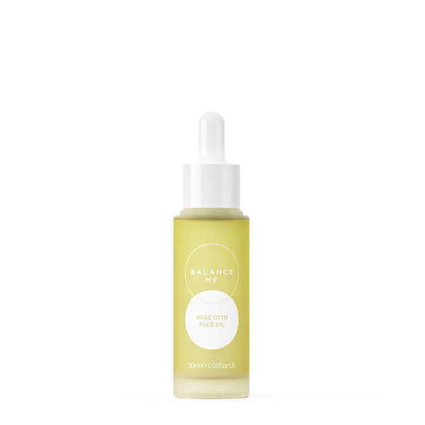 Balance Me Rose Otto Face Oil, With Rosehip & Arctic Cloudberry, Hydrating & Nourishing, Calms Redness, For All Skin Types, 100% Natural, Vegan & Cruelty Free, Made In UK, 1.01 Fl Oz