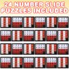 Gamie Slide Puzzles for Kids – Set of 24 Pocket-Sized Hand Puzzle Games, Educational Number Slide Puzzles, Great Party Favors, Goodie Bag Stuffers, Teacher Rewards, and Learning Toys