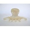 Generic Medium/small creme white marbled hair claw clip for fine, thin hair