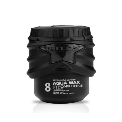 Gutts Professional 8 Titanium seriess Aqua Hair Wax Strong Shine Fix & Style Creative Shaping Glossy Look maximum Performans 150 ml