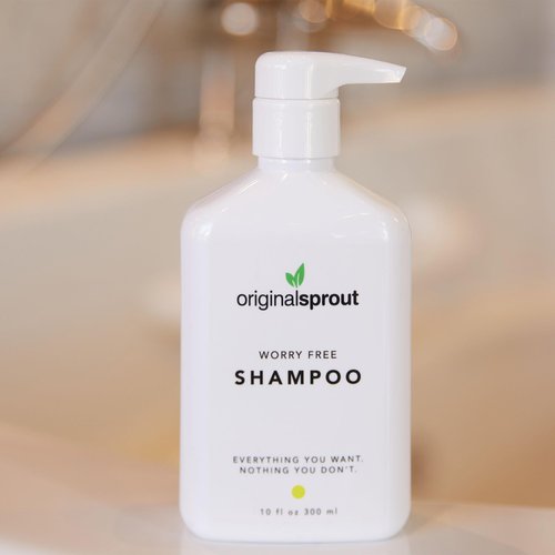 Original Sprout Worry Free Shampoo for All Hair Types, Vegan Shampoo, 10 oz. Bottle