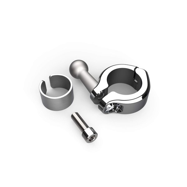 CIRO 7/8"-1" Aluminum Bar Mount Chrome