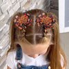 2Pcs Fall Thanksgiving Hair Bow Clips Glitter Maple leaf Hair Bows Alligator Barrettes Autumn Grosgrain Ribbon Hair Accessories Cute Hairpin for Thin Thick Hair Thanksgiving Hair Decoration for Girls