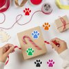 Paw Prints Stickers,(1 Inch/ 500 Stickers) Dog Stickers Dog Puppy Paw Prints Stickers,Colorful Self-Adhesive Labels Animal Decal,Paw Prints Envelope Seal for Classroom Kids (Black+Multi, 1 Inch)