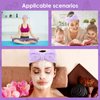 Molain Spa Headband, Bowknot Hair Bands Makeup Headbands Women Coral Fleece Elastic Headband Washing Face Hair Wrap for Washing Face Shower Sports Beauty Skincare (Purple)