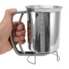 Stainless Steel Pancake Batter Dispenser, Easy to Use for Pancakes, Muffins, Great Applicability, Child Friendly Design, Made of 18/8 Stainless Steel