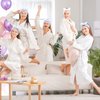 Jaciya Bachelorette Party Favors Spa Makeup Headband 8 Packs Bride Bridesmaid Headband Bridal Shower Gifts Wedding Hair Accessories(White,Blue)